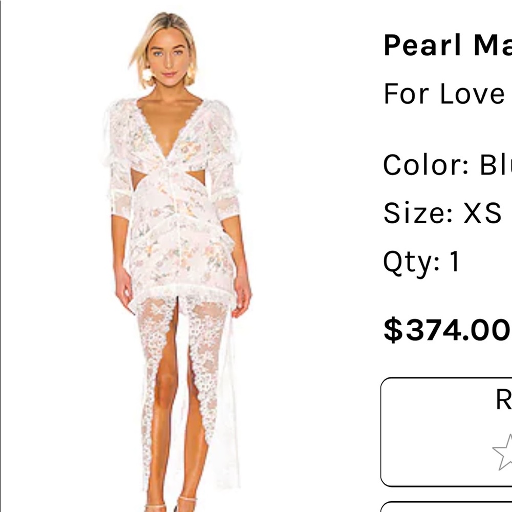 For Love and Lemons Dress